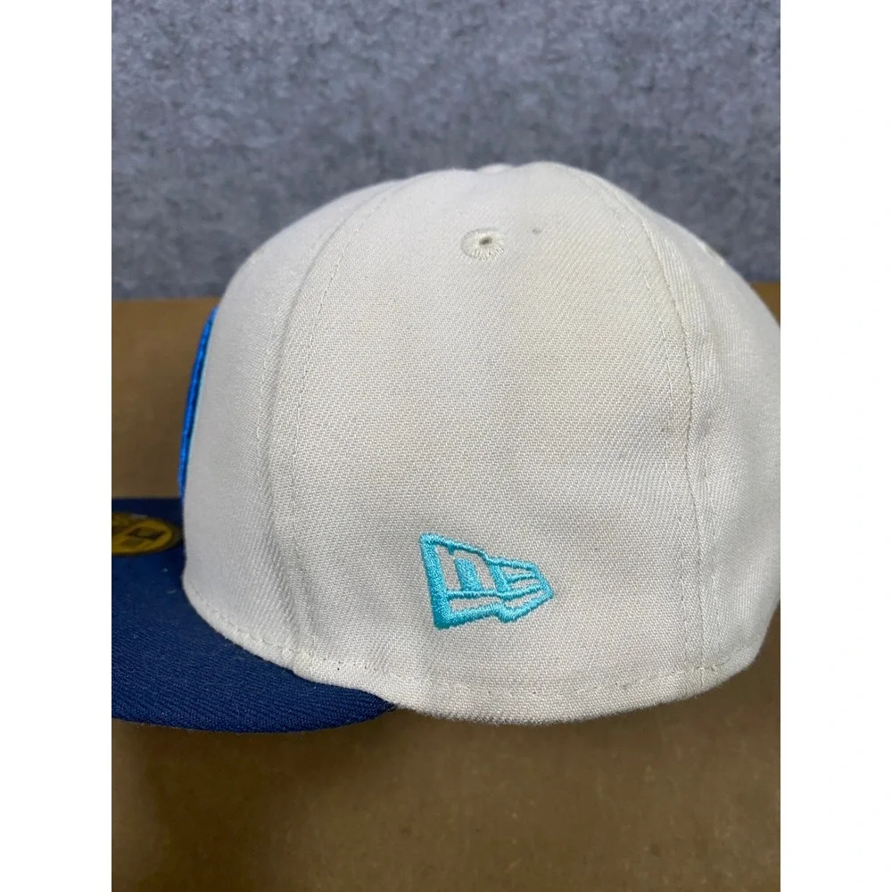 New Era 59FIFTY Chicago White Sox Fitted Hat 7 1/8 Cream Navy 1993 AL West Champ